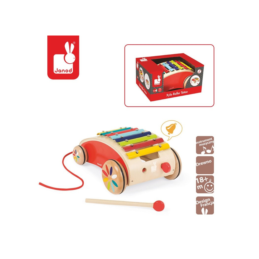 Cymbałki na wózeczku - Janod