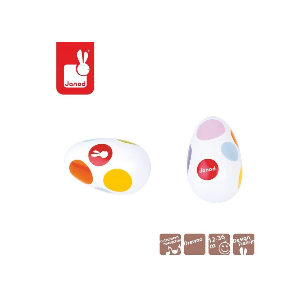 Marakas jajko - marakasy Confetti - Janod