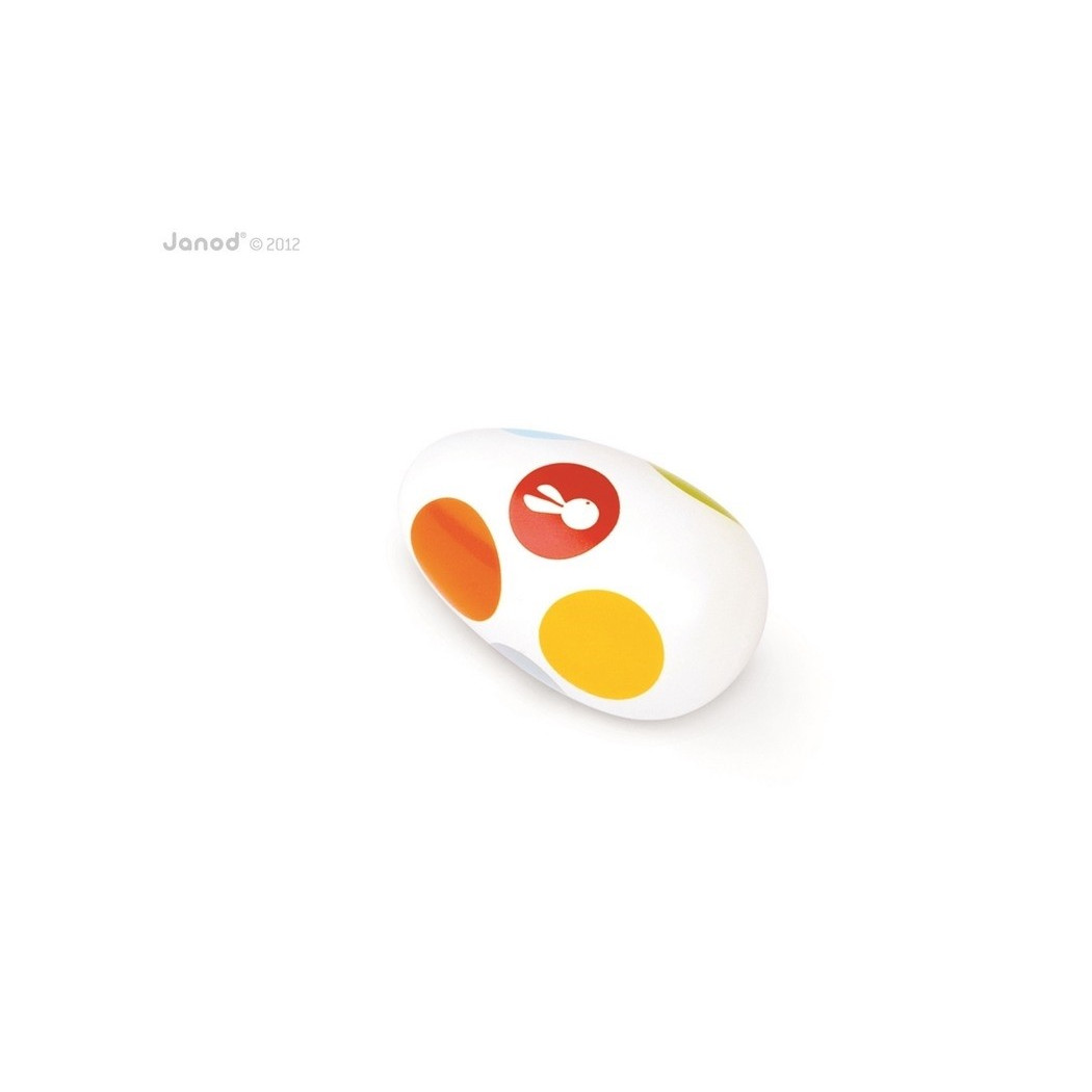 Marakas jajko - marakasy Confetti - Janod