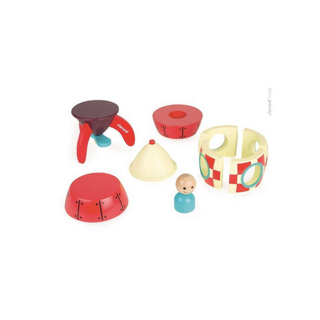 Rakieta drewniana magnetyczna XXL - Janod