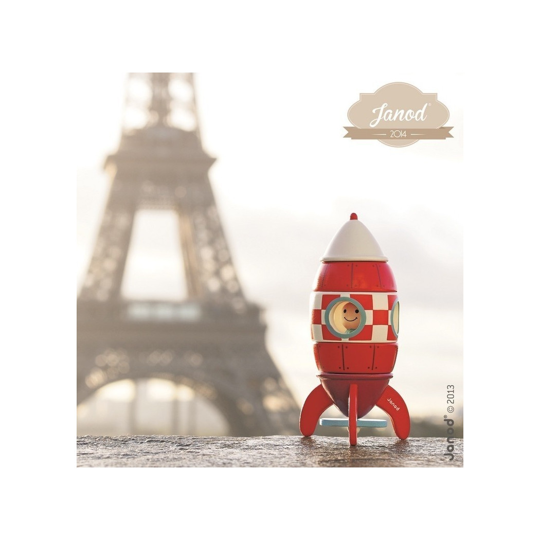 Rakieta drewniana magnetyczna XXL - Janod