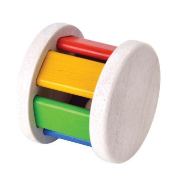 Drewniana grzechotka do turlania - Roller - Plan Toys - Montessori