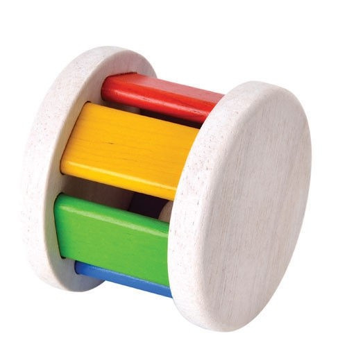 Drewniana grzechotka do turlania - Roller - Plan Toys - Montessori