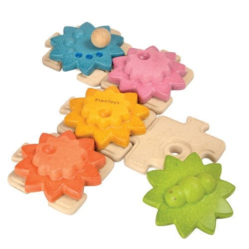 Puzzle koła zębate standard - Plan Toys - Montessori