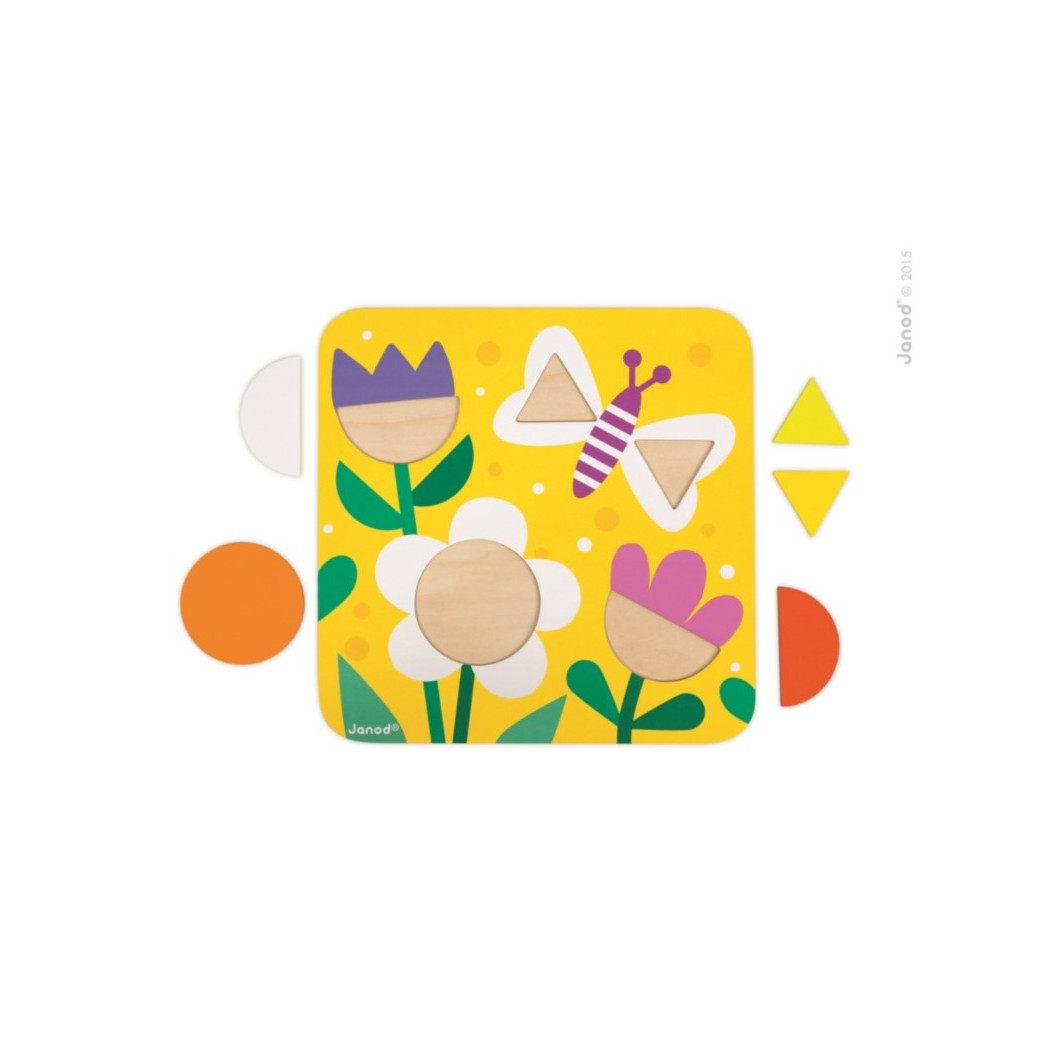 Układanka drewniana poznaję kształty - Janod
