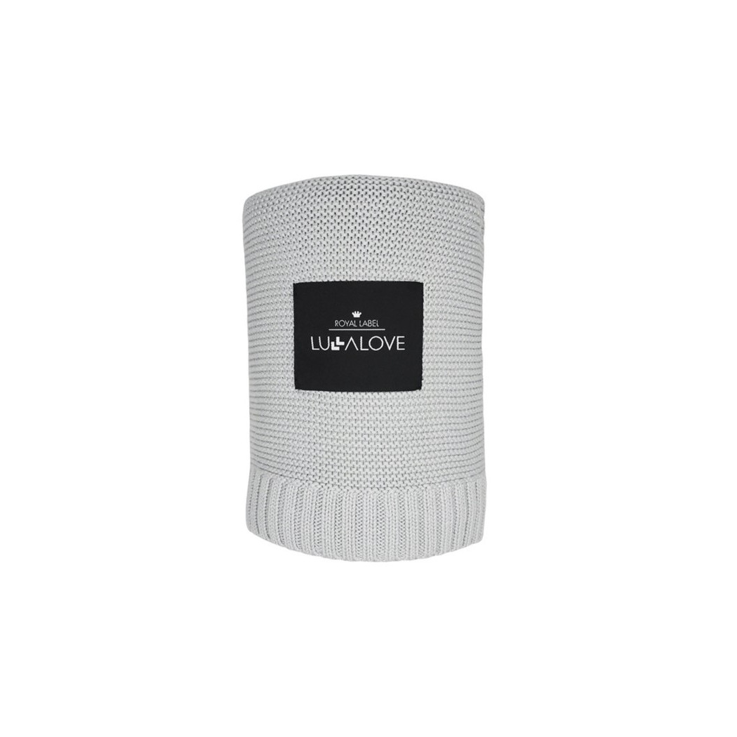Glamour Gray - Bambusowy Koc Makaronik - 80x100 - Lullalove