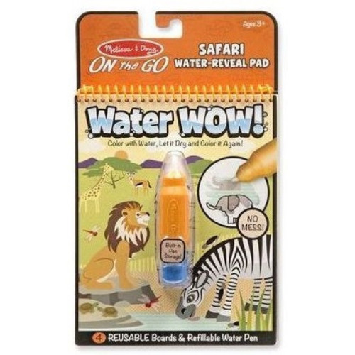 Safari - Malowanie Wodą - Water Wow!- Znikające Kolory - Kolorowanka Wodna - Melissa & Doug