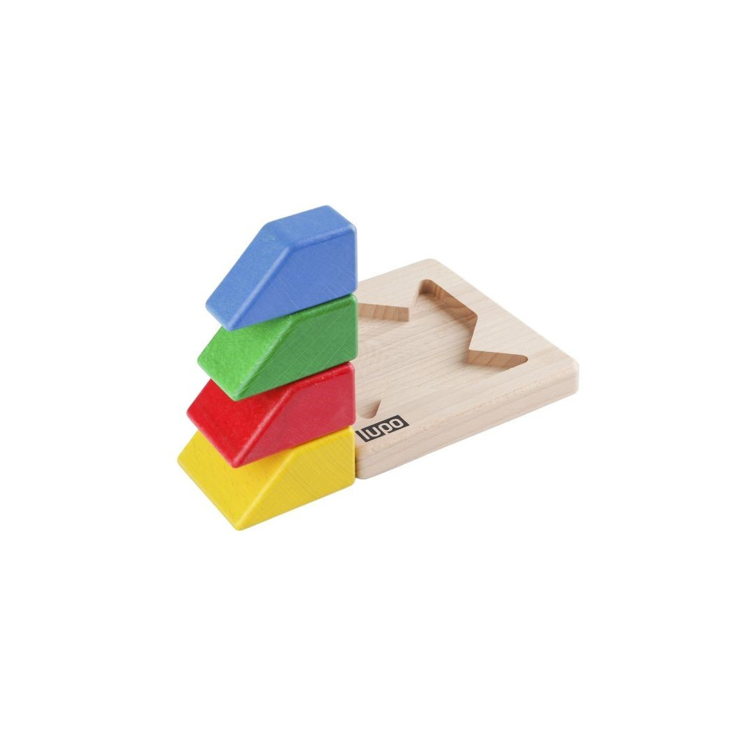 WYPRZEDAŻ DREWNIANA PIRAMIDKA/SORTER WIATRACZEK LUPO MONTESSORI