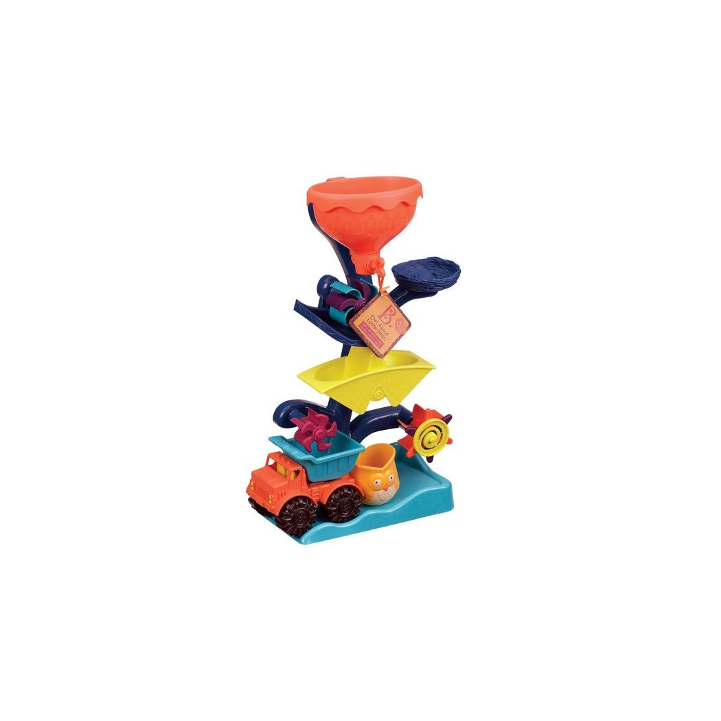 Młyn wodny - kaskada z atrakcjami - Owl About Waterfalls - do zabawy w piasku i wodzie - BTOYS