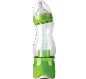 WYPRZEDAŻ Butelka dla niemowląt z dozownikiem - zielona - B.BOX