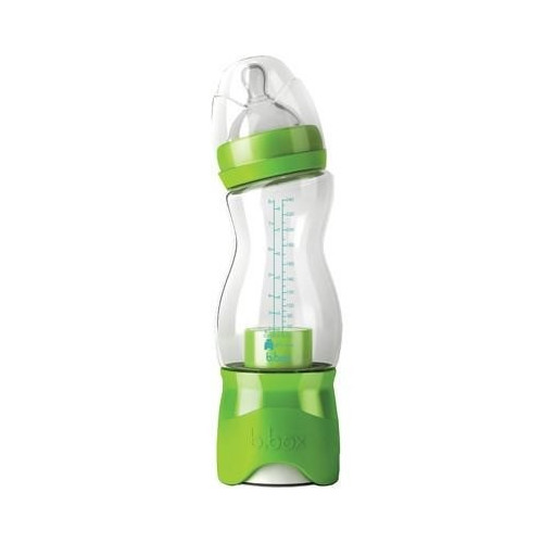 WYPRZEDAŻ Butelka dla niemowląt z dozownikiem - zielona - B.BOX