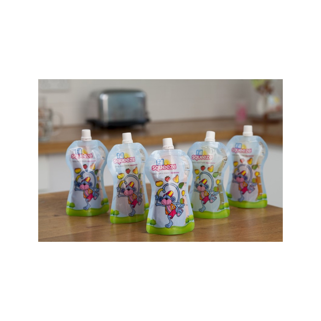 Zapasowe saszetki - małpki -  Fill'n Squeeze