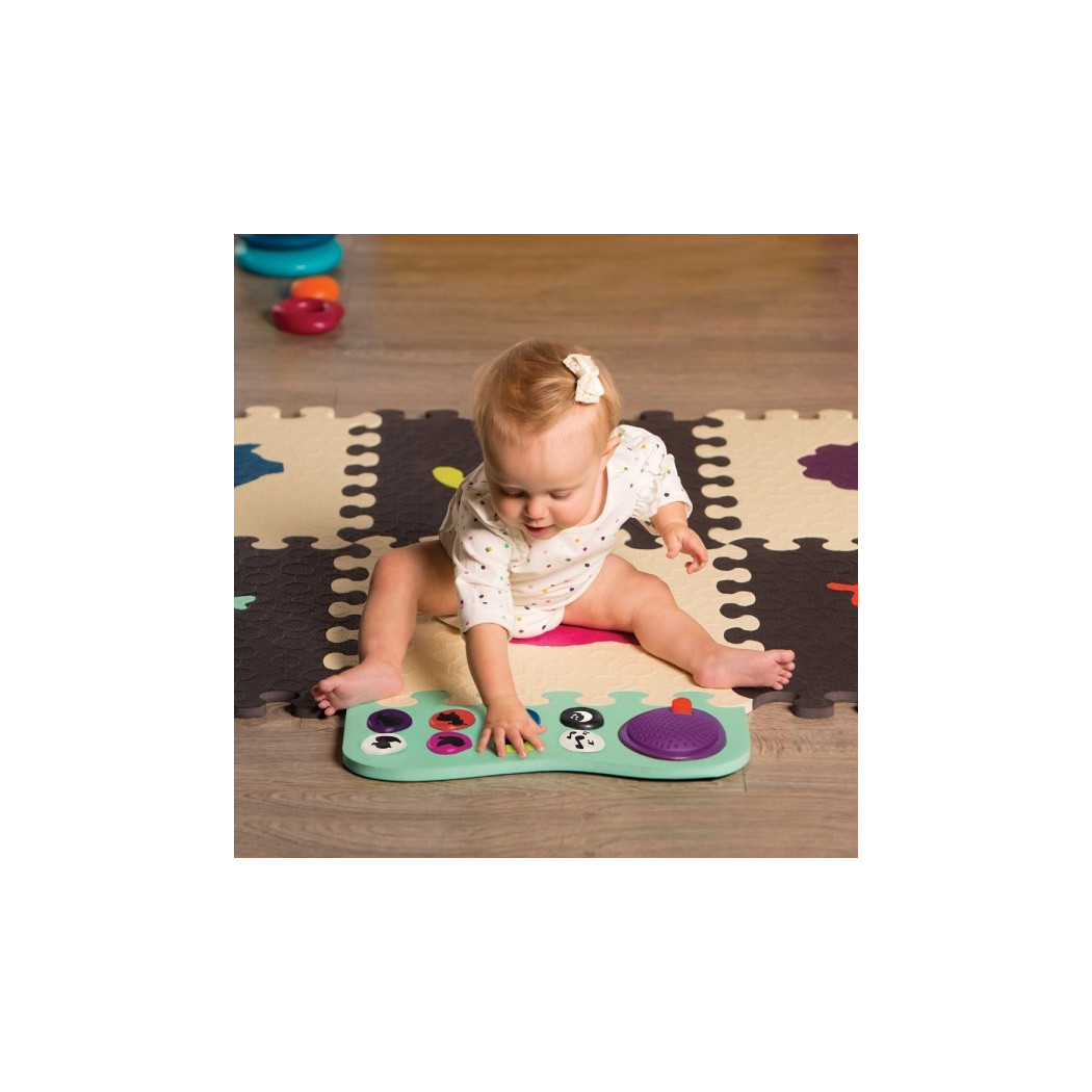 Puzzle piankowe z muzyką - 13 elementów - czarno/białe - BTOYS