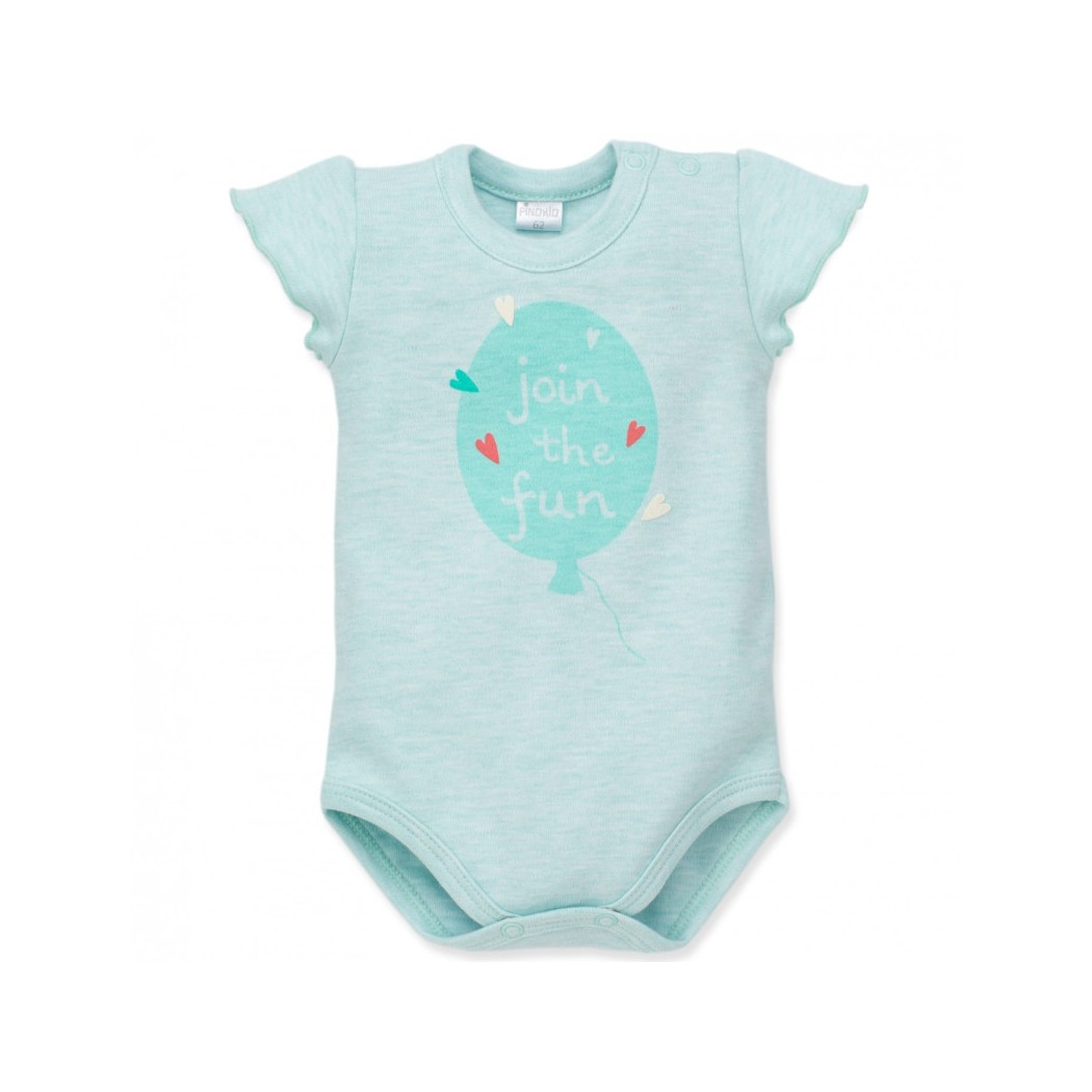 BODY KRÓTKI RĘKAW SUMMER LOVE ROZMIAR 74 ZIELONE