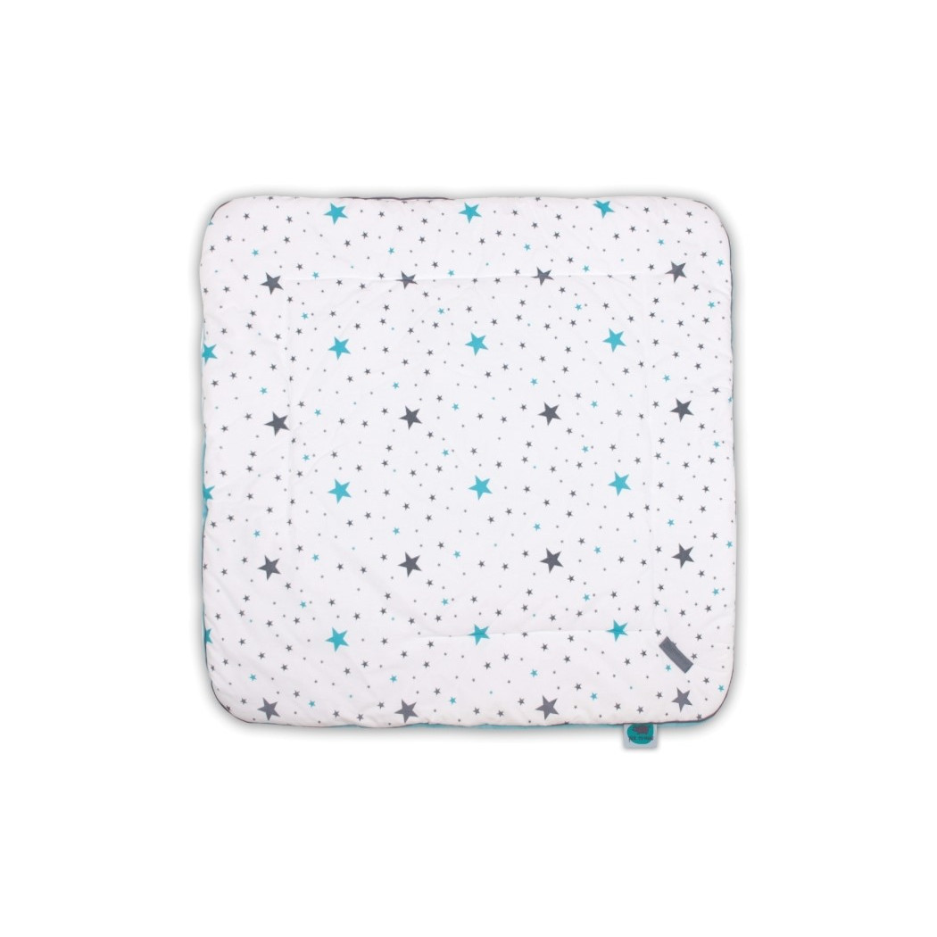 Rożek niemowlęcy - gwiazdy & turkusowy - wellur 3w1 - Pink No More