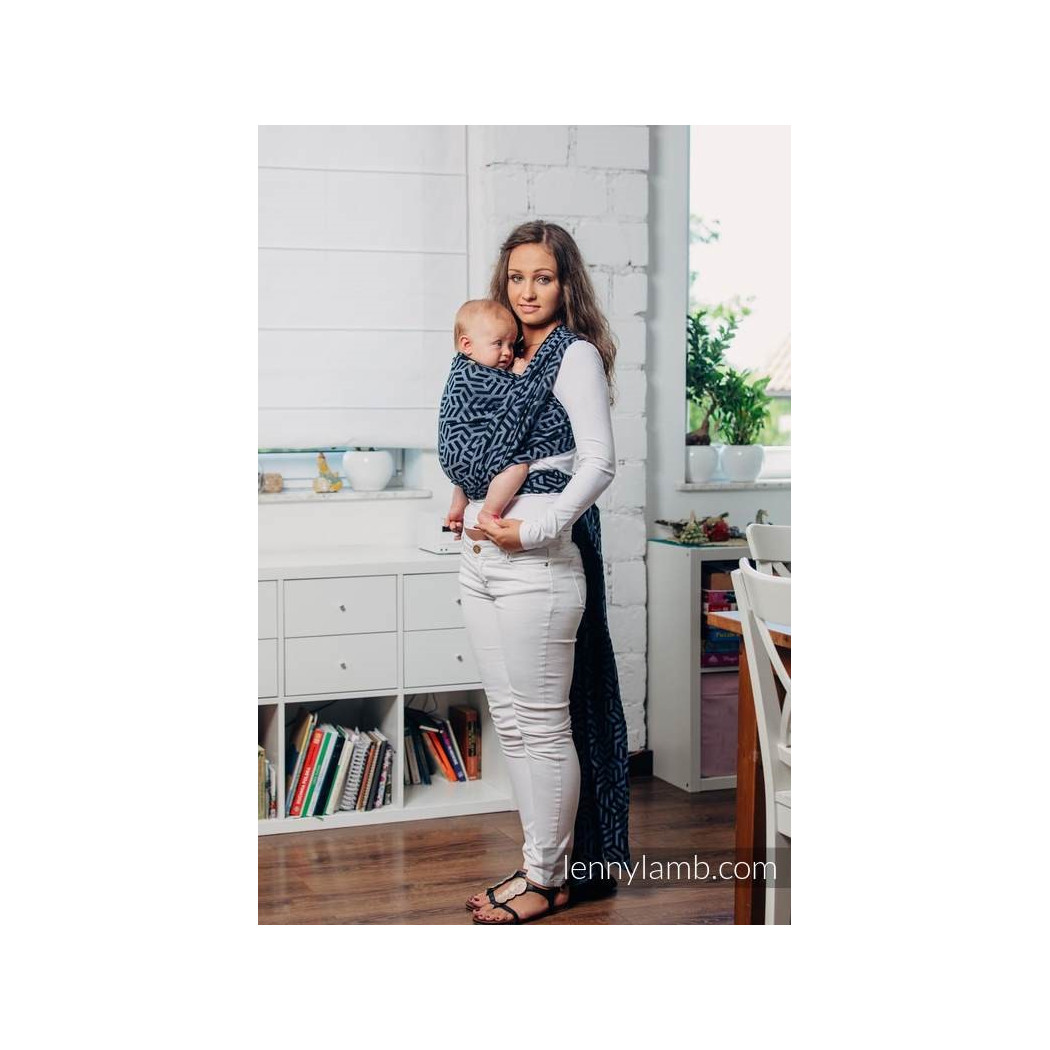 KYANIT M - Moja druga chusta do noszenia dzieci - splot żakardowy - Rozmiar M (4,6 metra) - LennyLamb
