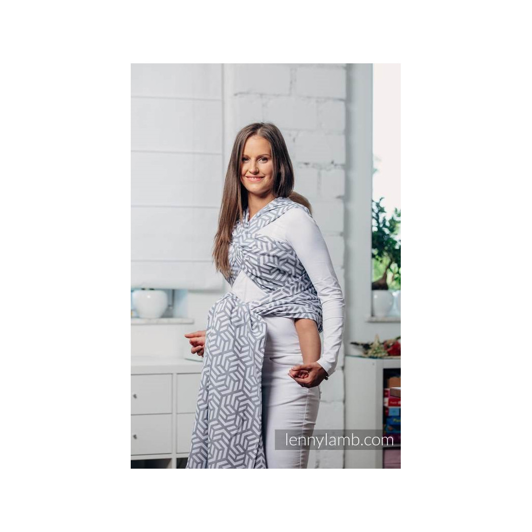 PERŁA M - Moja druga chusta do noszenia dzieci -  splot żakardowy - Rozmiar M (4,6 metra) - LennyLamb