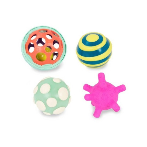 Zestaw wyjątkowych piłek sensorycznych z piłką świecącą - Ball-a-balloos - BTOYS