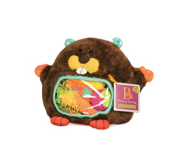 Pluszowy Bóbr ze smakołykami sensorycznymi w brzuchu - Yumsy Tumsy - BTOYS