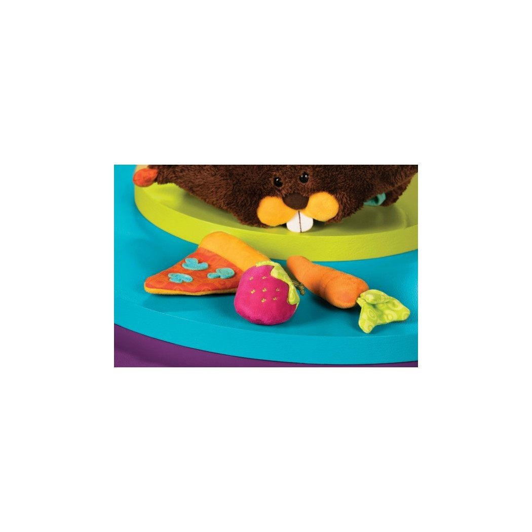 Pluszowy Bóbr ze smakołykami sensorycznymi w brzuchu - Yumsy Tumsy - BTOYS