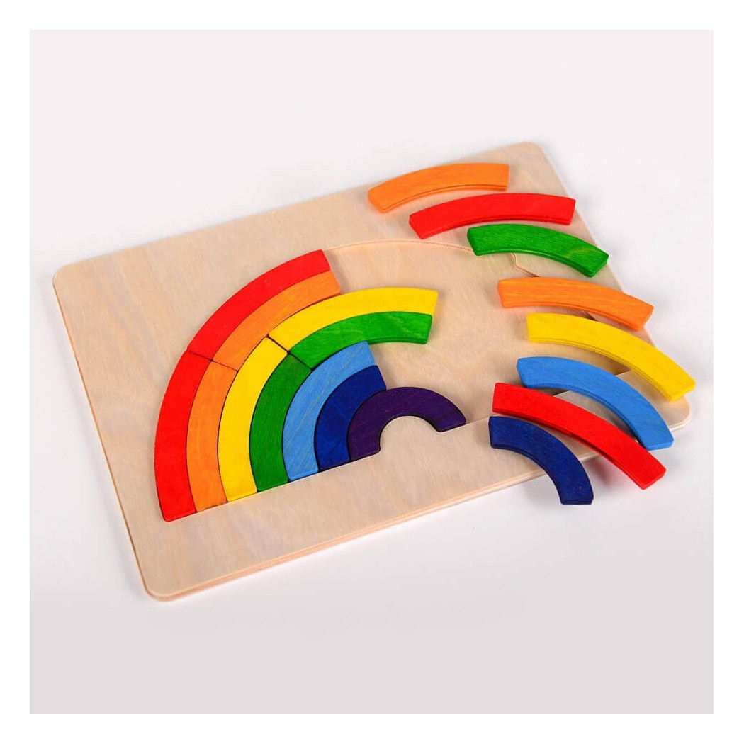 TĘCZA UKŁADANKA DREWNIANA PILCH