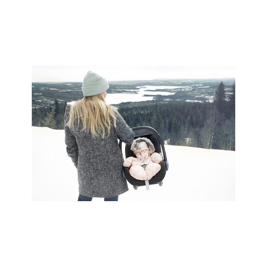 Śpiworek / Kombinezon do fotelika samochodowego Powder Pink - 6-12 miesięcy - Elodie Details