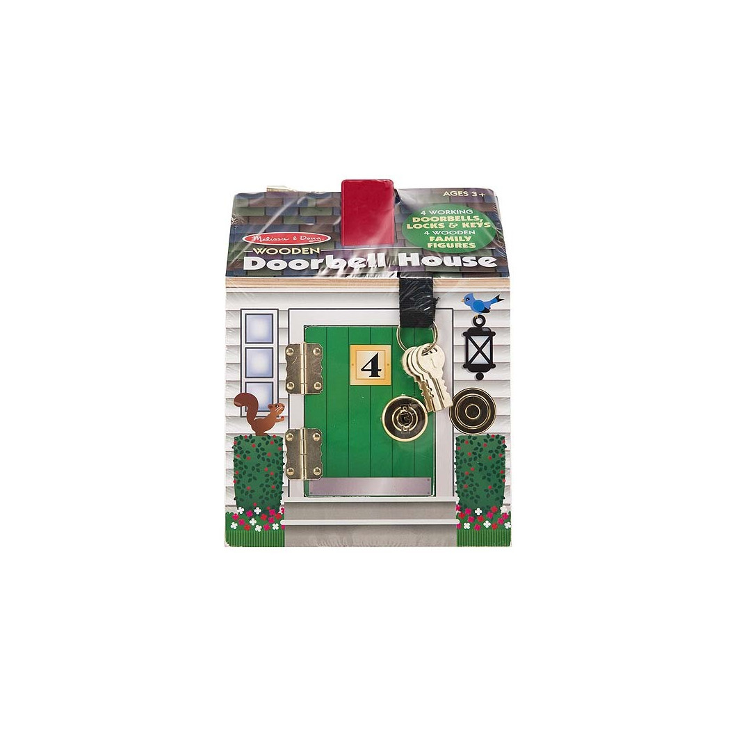 Drewniany Domek Dźwiękowy z Zamkami i Kluczami - Melissa & Doug - Montessori