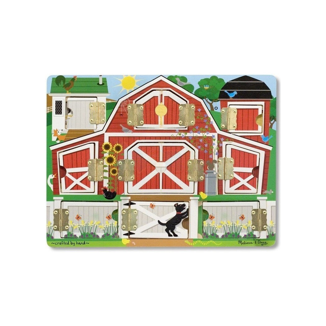 Tablica Edukacyjna Otwórz i Zamknij Farma - Melissa & Doug - Montessori