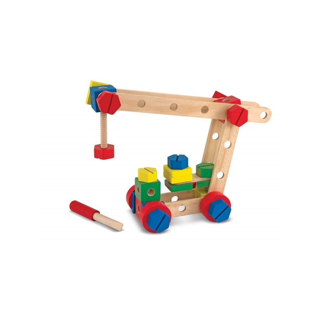 Drewniane klocki konstrukcyjne - Melissa & Doug - Montessori