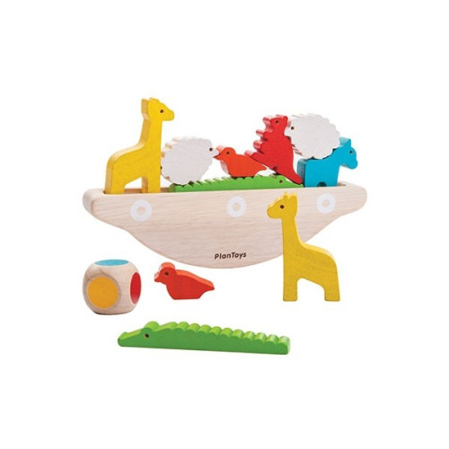 Balansująca łódka - Plan Toys - Montessori