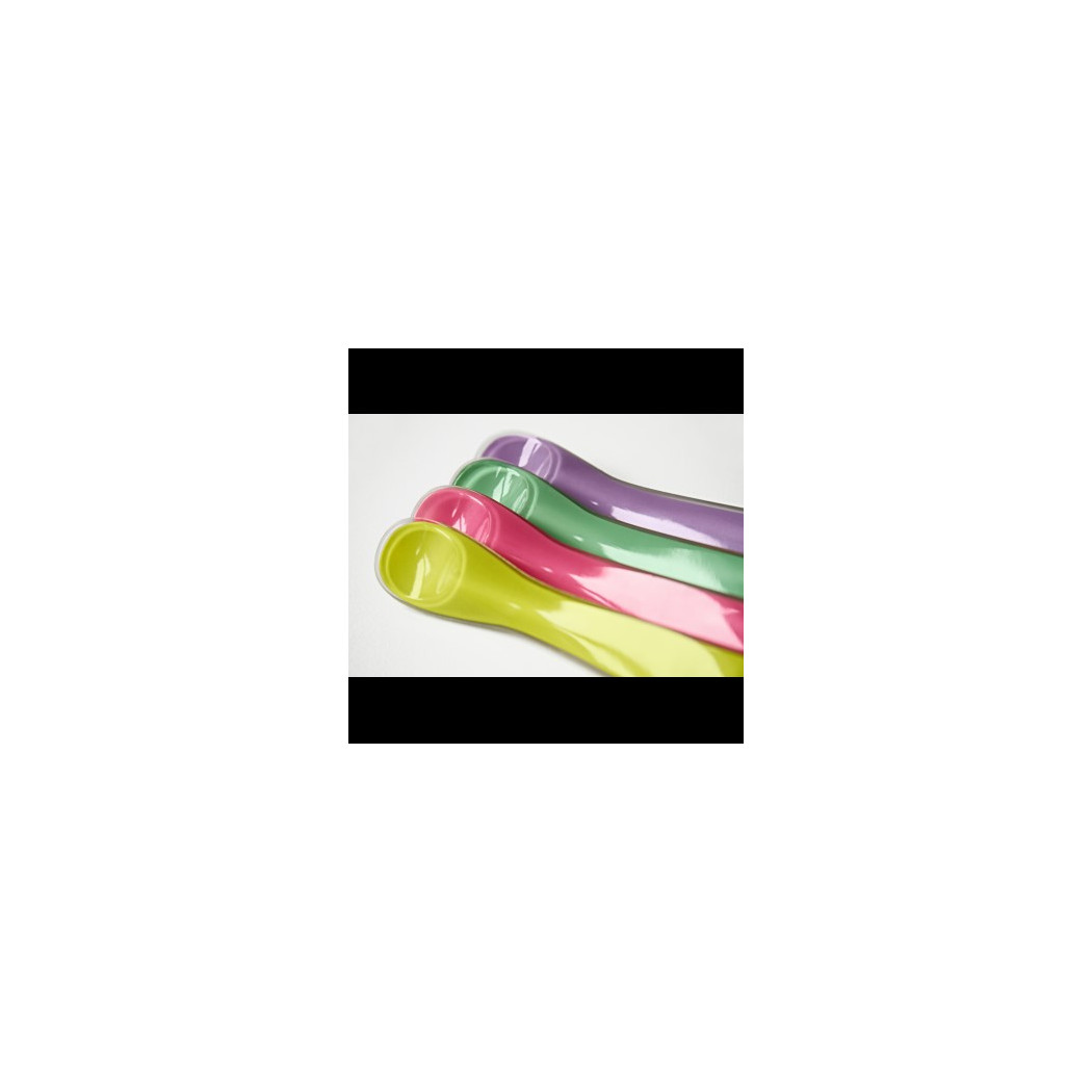 Łyżeczki dwupak zielono - fioletowe - Spuni - Poziom 1