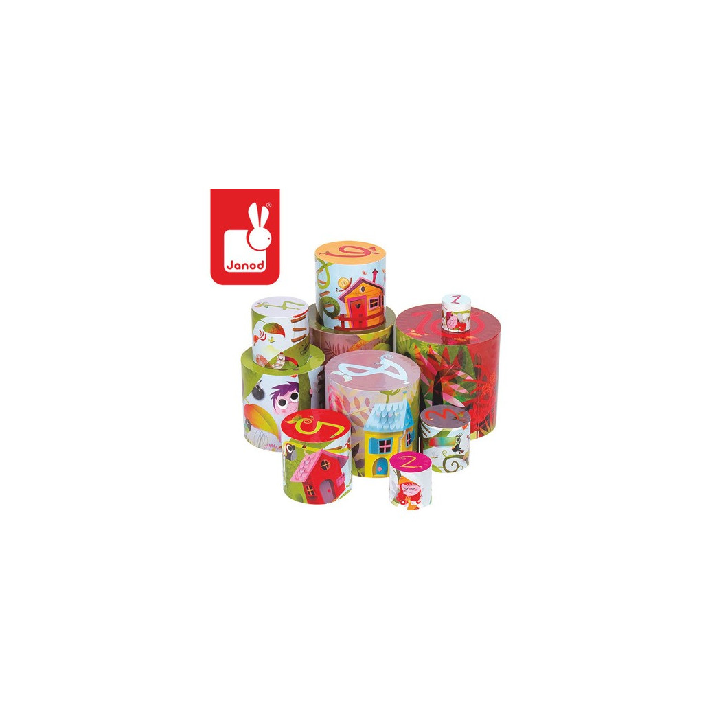 Piramida wieża 10 kostek Magiczne Drzewo - Janod