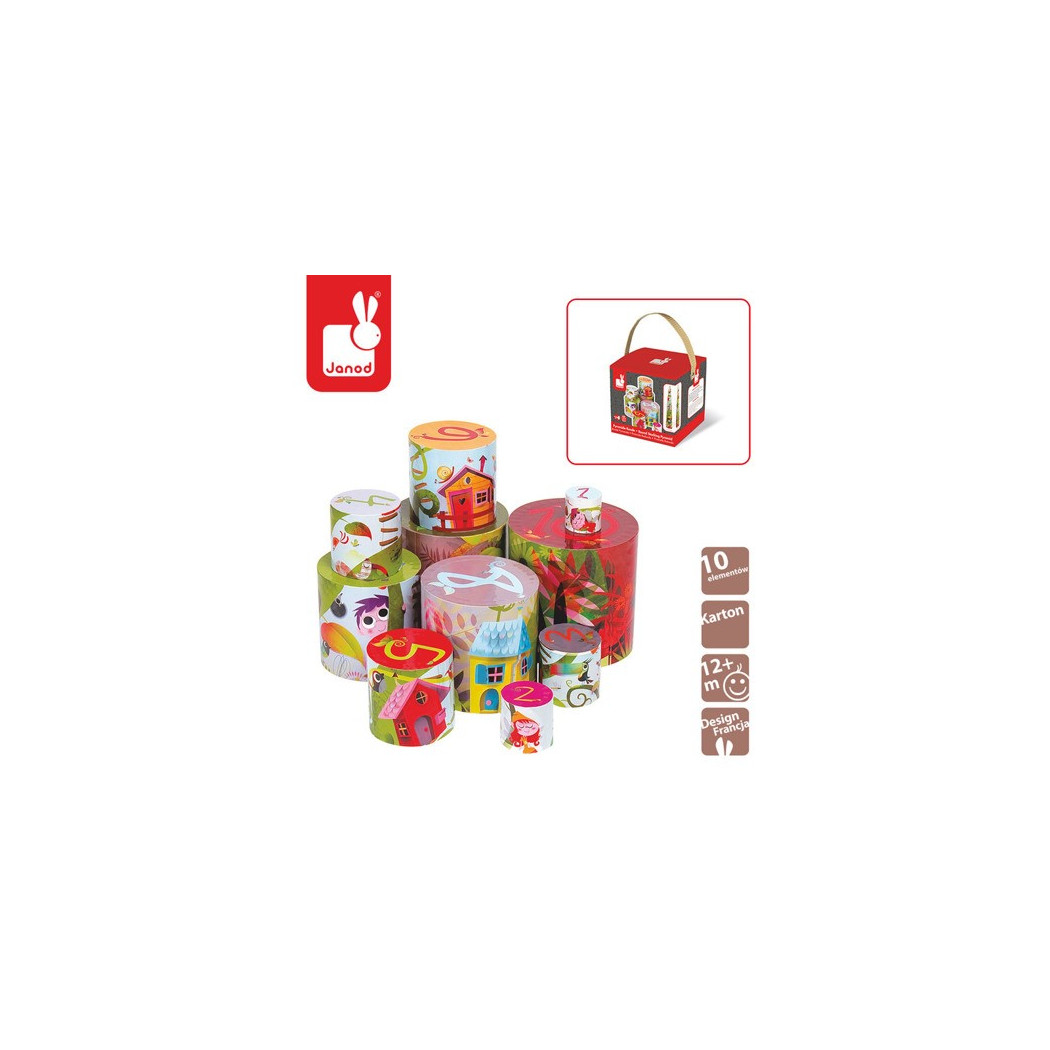 Piramida wieża 10 kostek Magiczne Drzewo - Janod