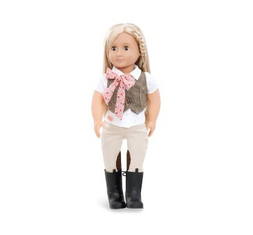 Lalka Leah - dżokejka, platynowa blondynka - 46 cm - Our Generation