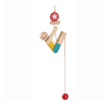 WYPRZEDAŻ Drewniany akrobata - wspinaczka - Plan Toys - Montessori