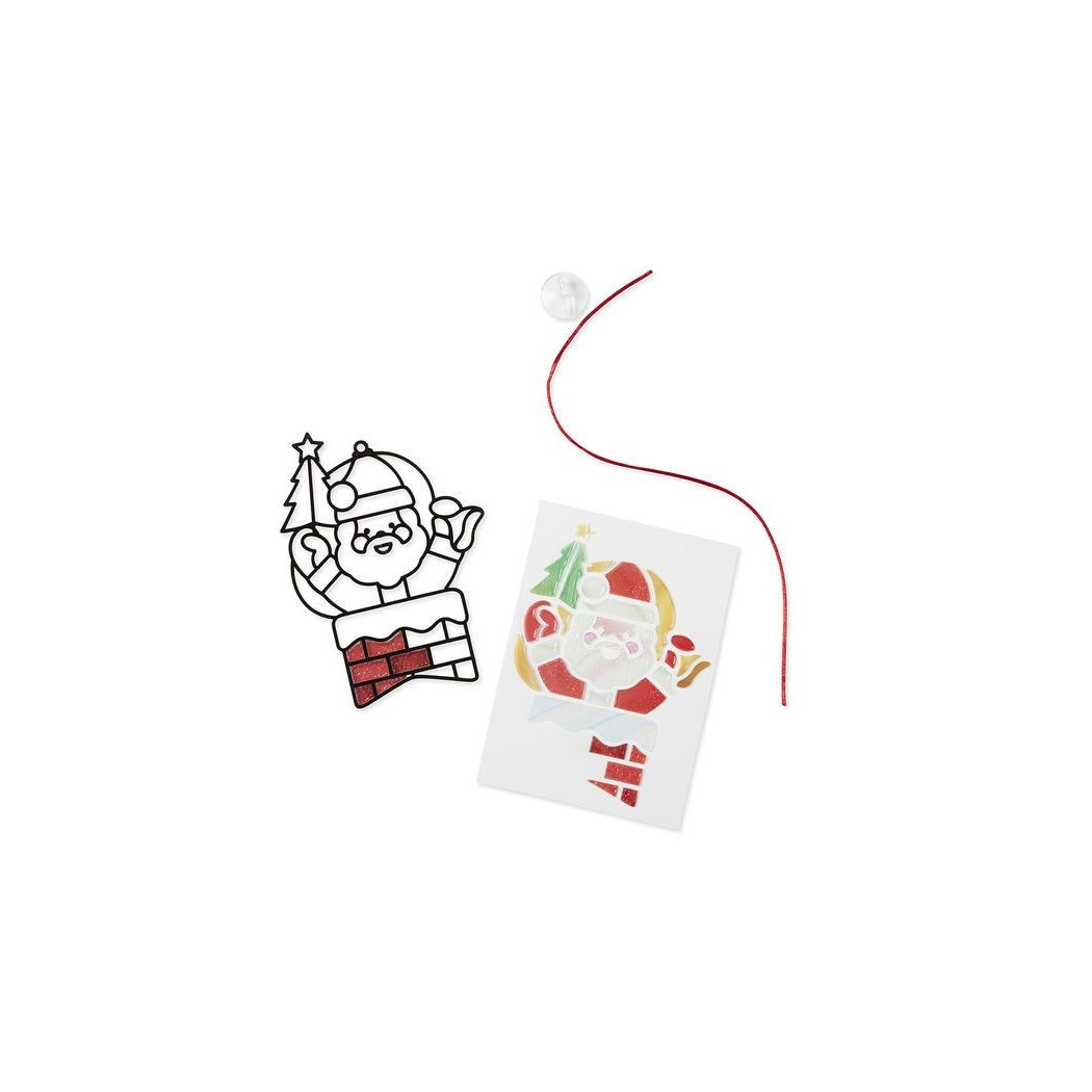 Naklejka/Witraż na okno - Święty Mikołaj - Melissa & Doug