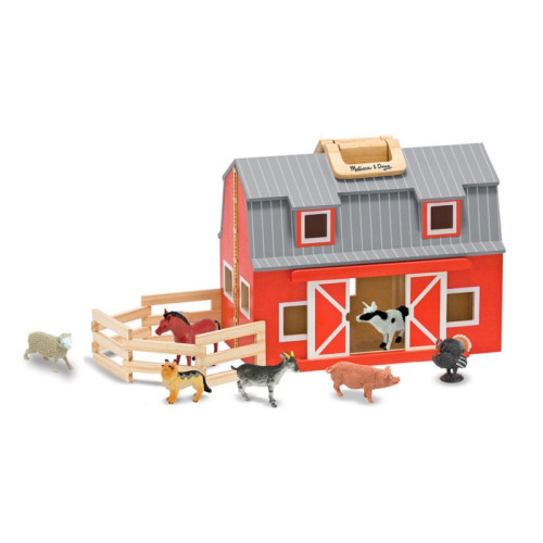 Drewniana Stajnia Farma ze Zwierzątkami - Melissa & Doug - Montessori