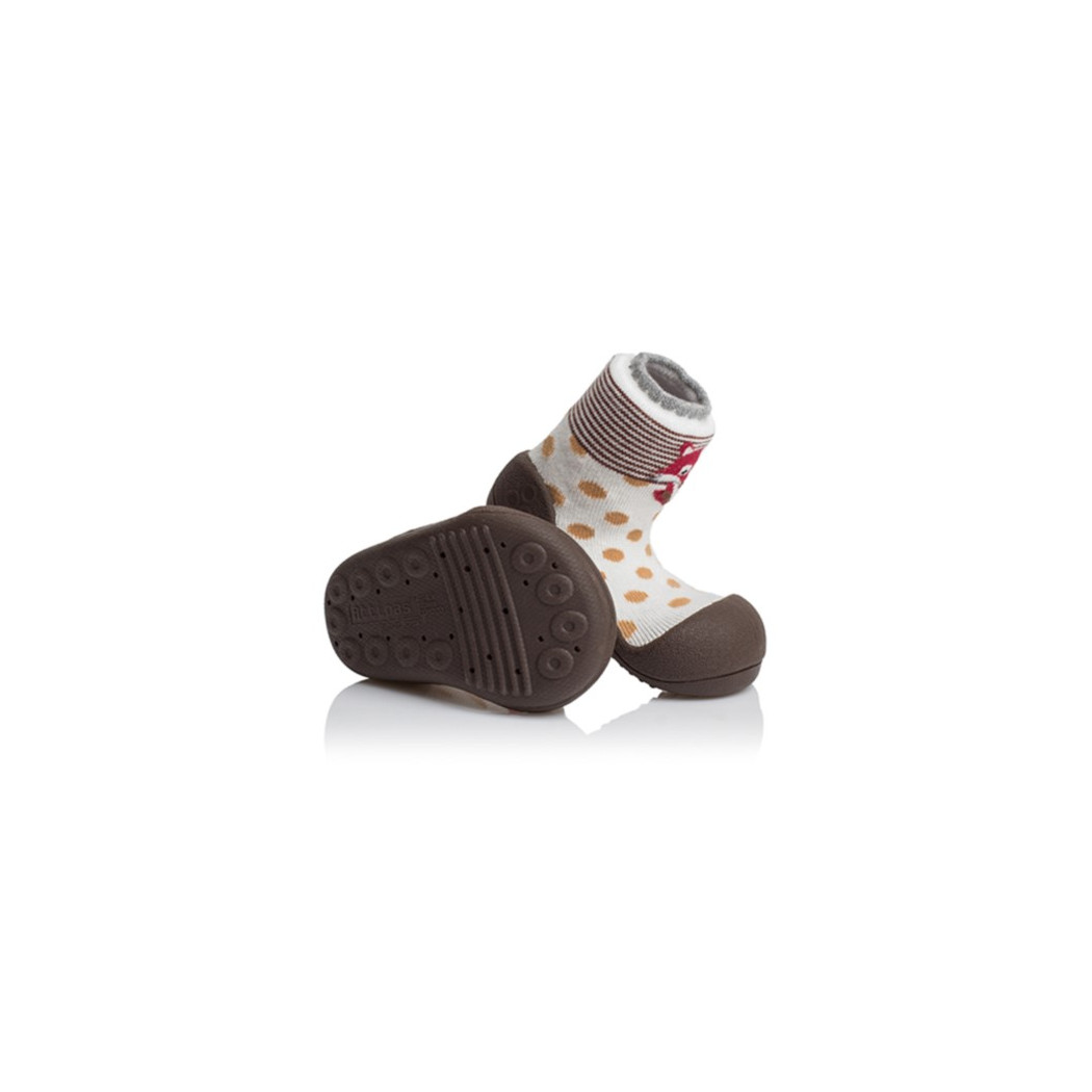 Zoo Brown/Brązowe - rozmiar L/21,5 - Attipas - buty/skarpetki/papcie