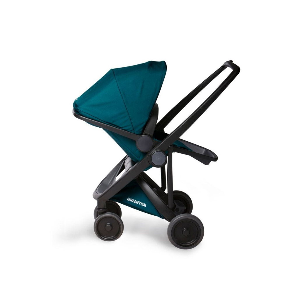Wózek Greentom  Reversible - black - teal(petrol)/ czarno - butelkowy