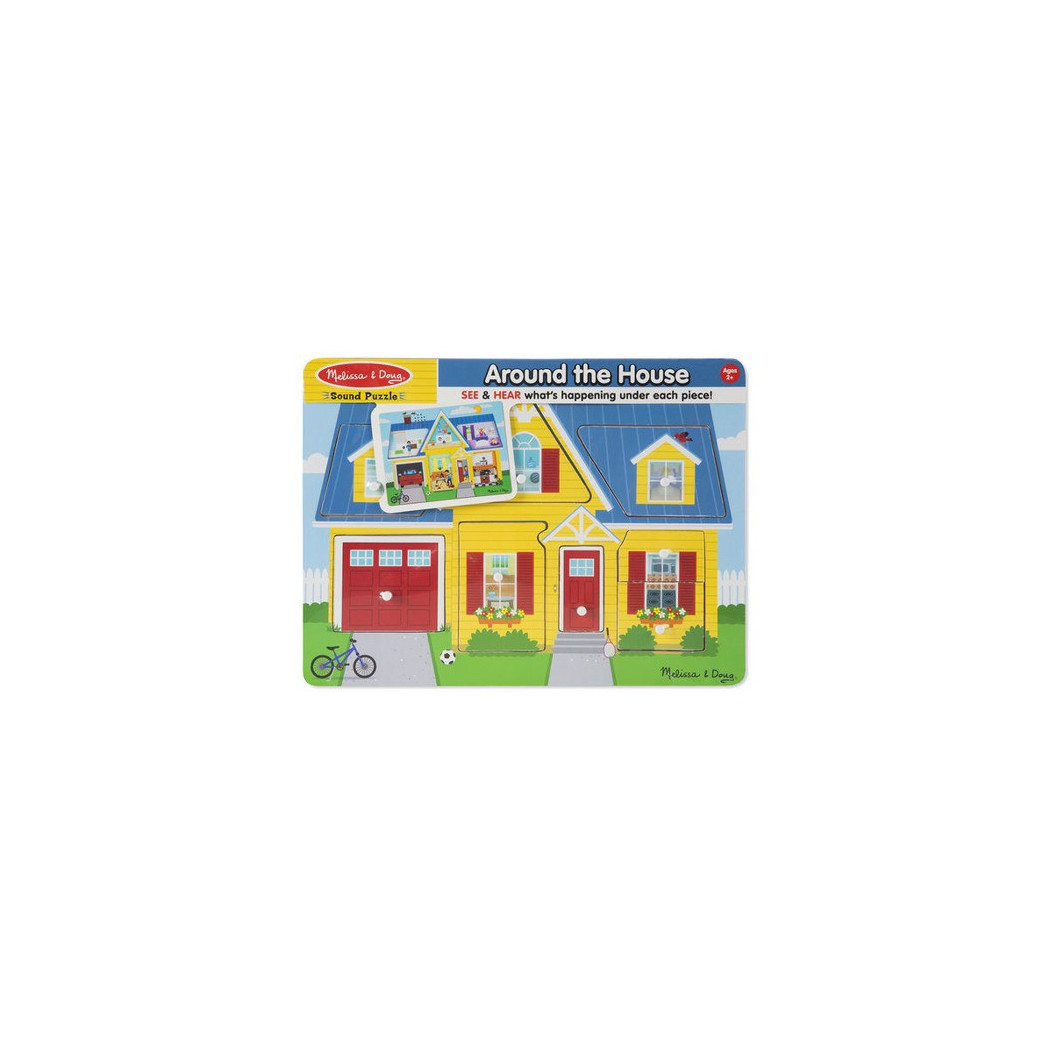 Puzzle Układanka z Dźwiękiem - Dom - Melissa & Doug - Montessori