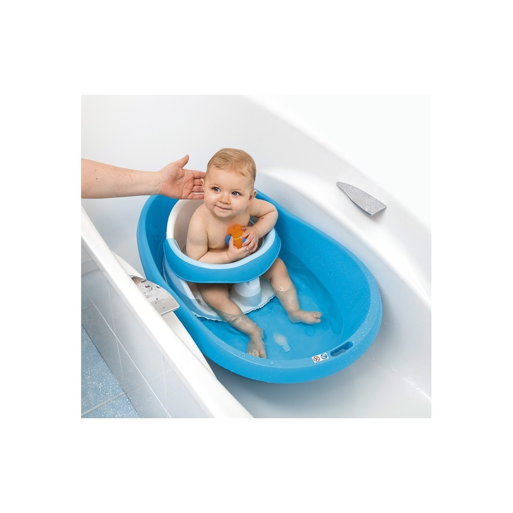 Krzesełko do kąpieli - niebieskie - Bebe Angel