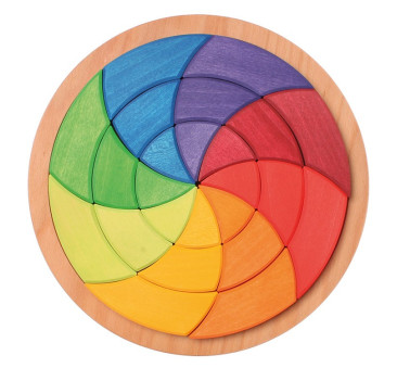 WYPRZEDAŻ ! Duże kolorowe koło Goethe'ego 3+ - Grimm's Grimms - Zabawka drewniana - Montessori