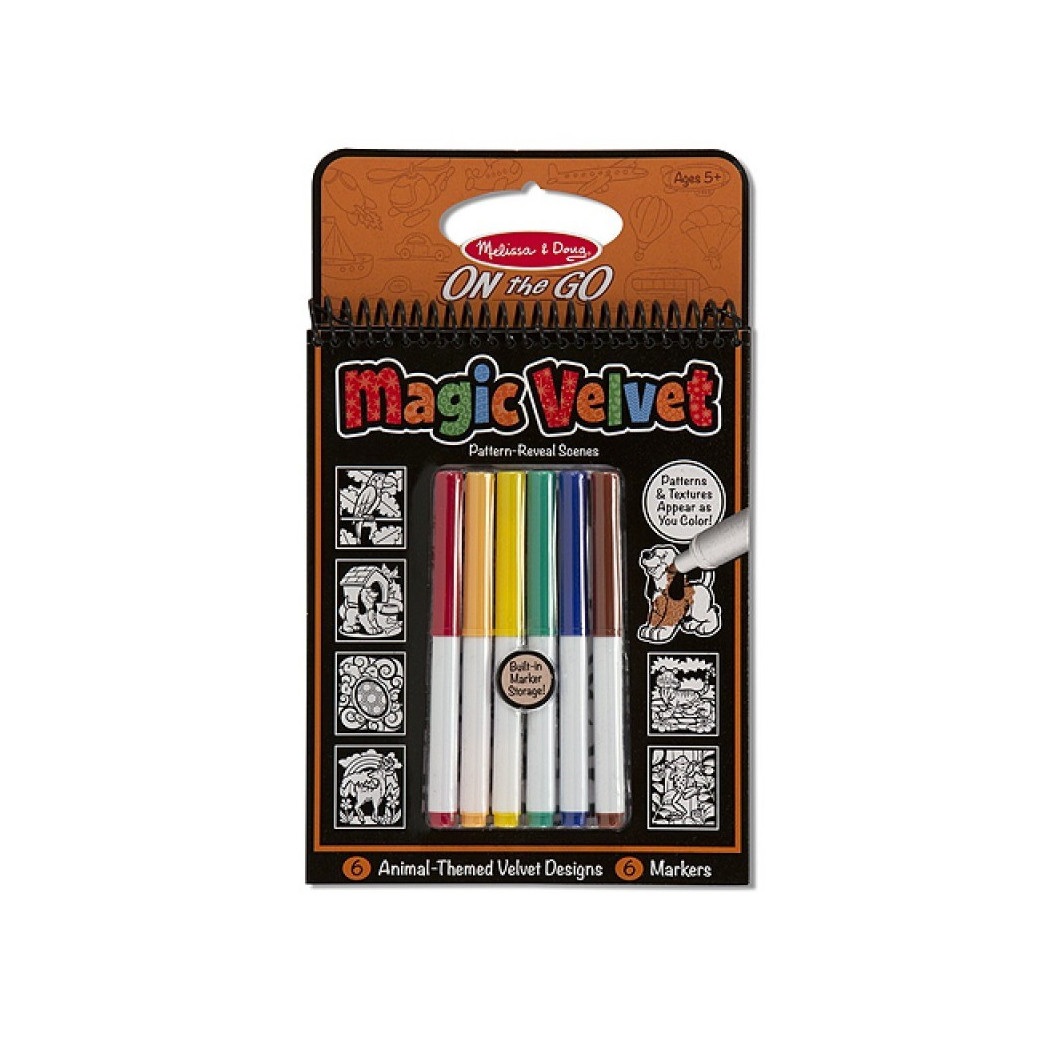 Magic Velvet - Kolorowanka - Zwierzęta - Melissa & Doug