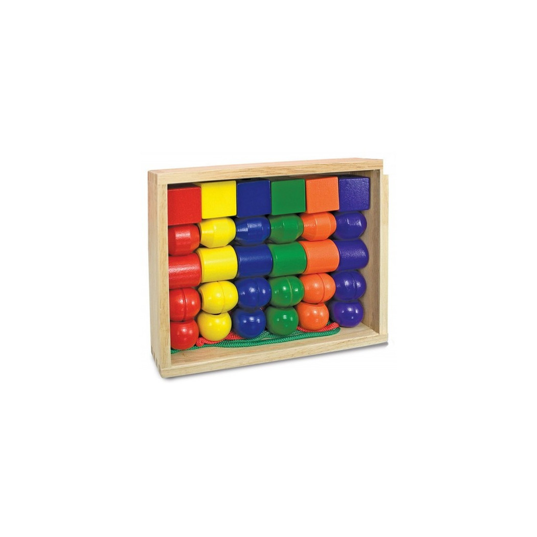 Drewniane korale do nawlekania - Melissa & Doug - Montessori