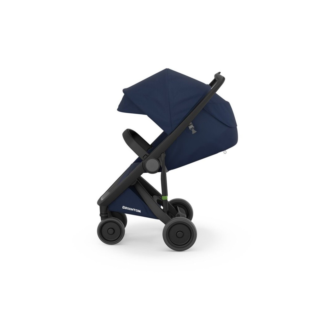 Wózek Greentom  Classic - black - blue / czarno - granatowy