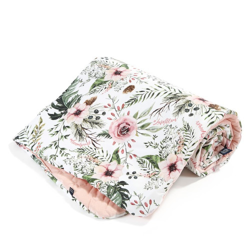 Narzutka Przedszkolaka - Wild Blossom & Powder Pink - 110x140 - La Millou - Velvet Collection