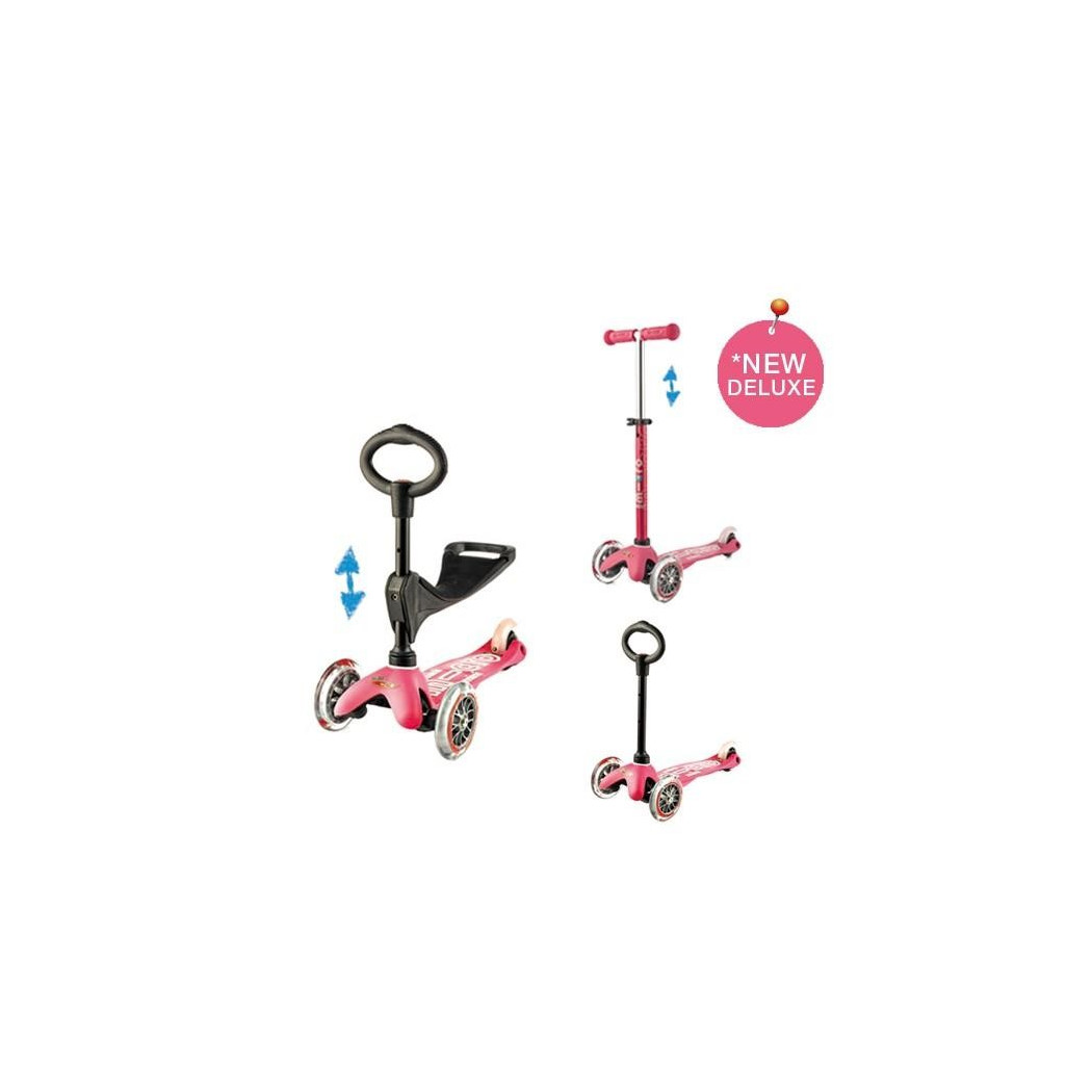 Hulajnoga Mini Micro 3in1 Deluxe - Pink/Różowa - Micro