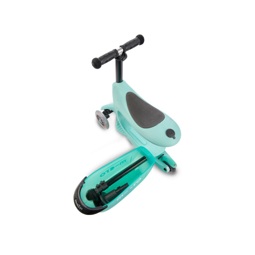 Jeździk Mini 2go Deluxe Plus Mint/Miętowy - Micro hulajnoga 5w1