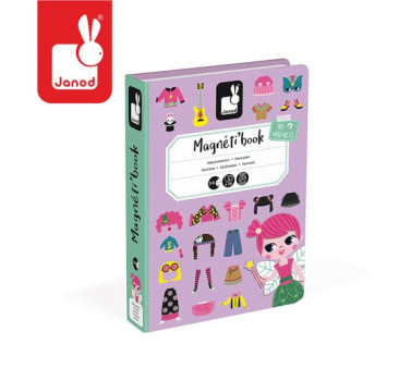 Magnetyczna układanka Kostiumy Dziewczynka Magnetibook Kolekcja 2018 - Janod