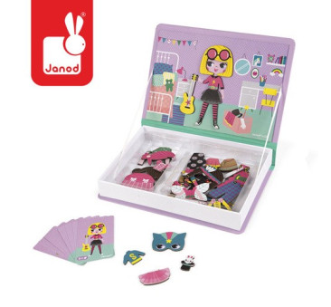 Magnetyczna układanka Kostiumy Dziewczynka Magnetibook Kolekcja 2018 - Janod